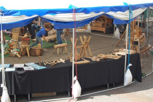 Arbeitsplatz Zelt
